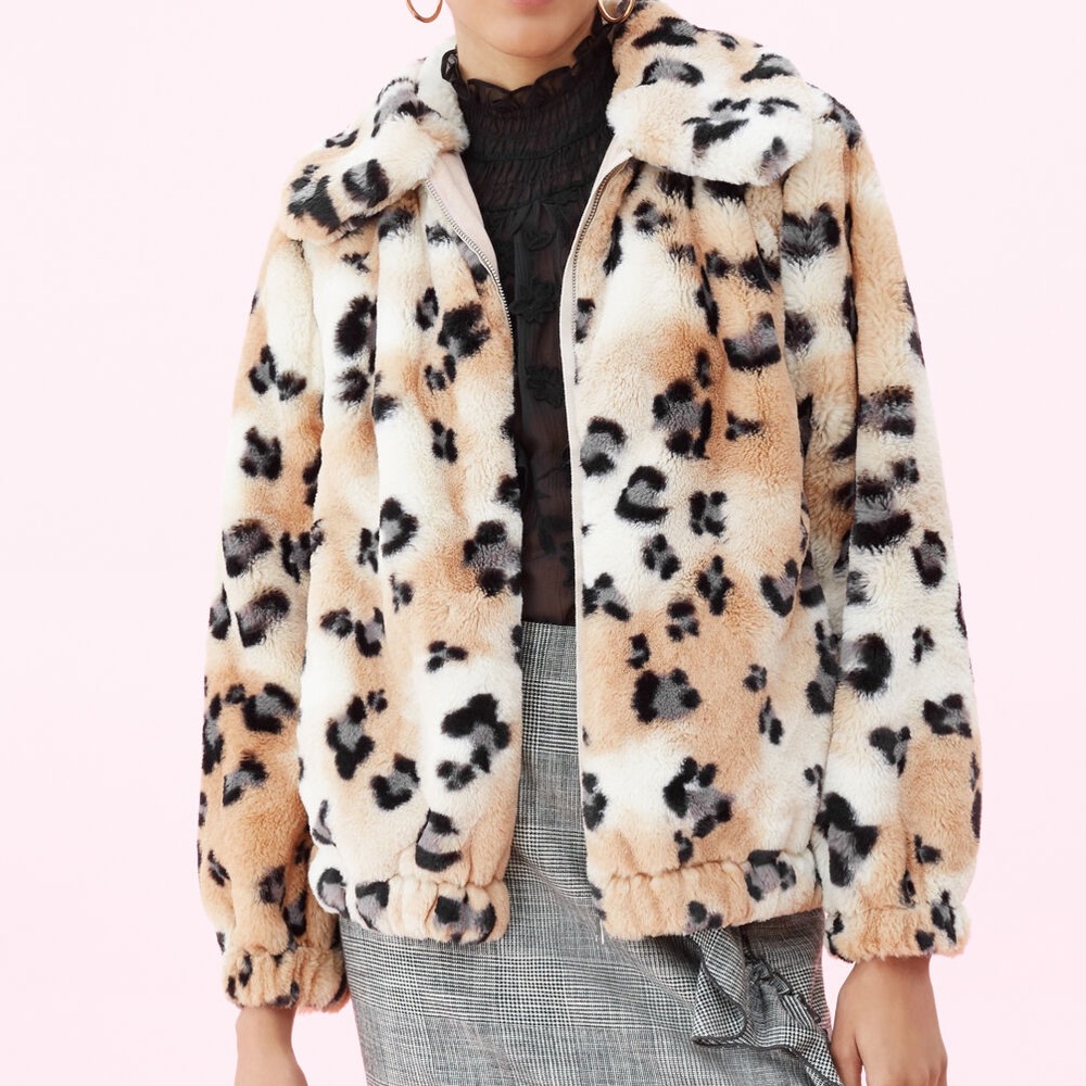 Rebecca Taylor Cheetah Faux Fur Coat